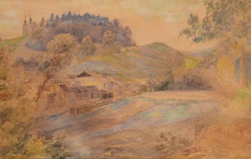 Paesaggio pastorale svizzero